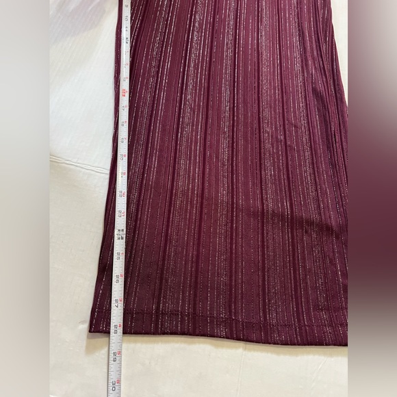 NWT R&M RICHARDS Plus Size 22W Wine Metallic 3pc Fly Away Jacket Pant Suit - Picture 10 of 11